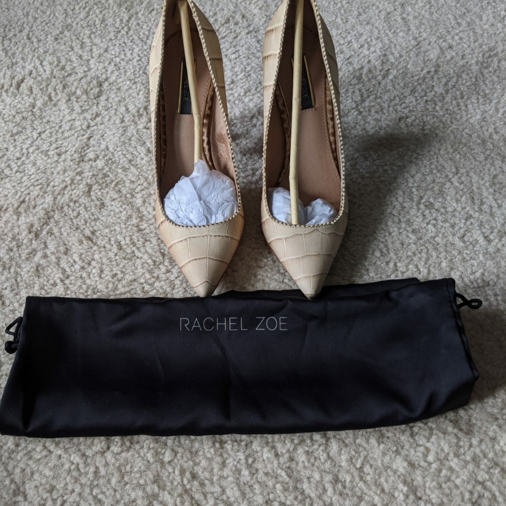 Rachel Zoe camel/beige pumps